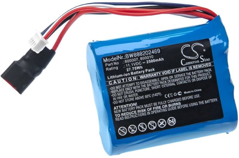 Vhbw - Akku kompatibel mit Carrera 800007, 800010 Modellbau (2500mAh, 11,1V, Li-Ion)