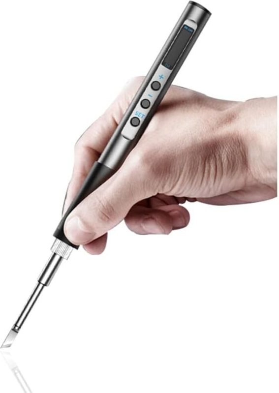 Kabelloser Lötkolben, 65-W-Lötset, USB-Elektro-Lötkolben, digitaler Lötkolben, tragbare Lötkolben mit einstellbarer Temp...
