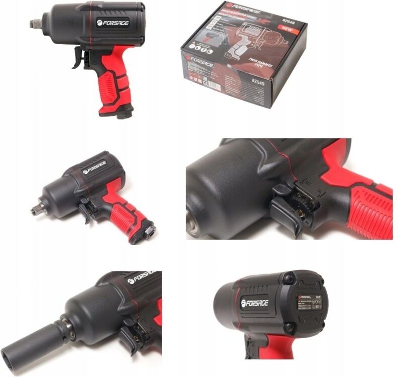 Pneumatischer Schraubenschlüssel 1450 Nm 1/2" Doppelhammer