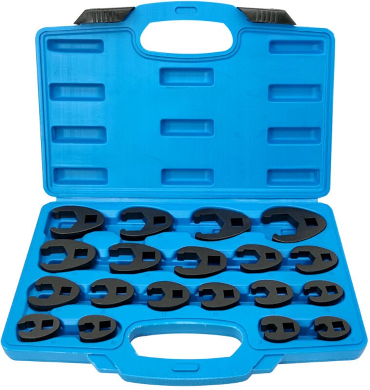 Set di chiavi a bussola da 3/8" e 1/2", 19 pezzi, utensili metrici, misure da 8 a 32 mm, set di chiavi a bussola a cricc...