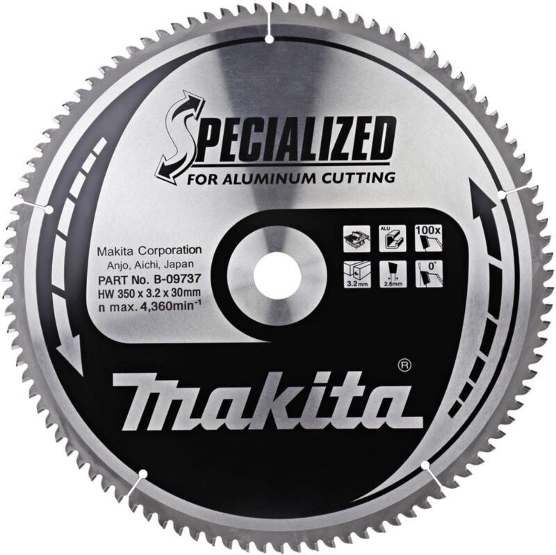 Zubehör - Sägeblatt 350x30 mm, 100 Zähne B-09737 - Makita