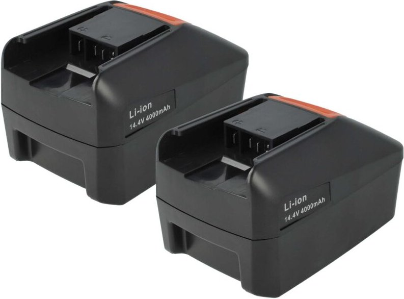 vhbw 2x Akku Ersatz für Fein B14A.164.01, 92604164020 für Werkzeug (4000 mAh, Li-Ion, 14,4 V)