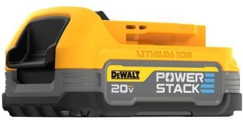 DeWalt POWERSTACK Batterien 18V Kompakt Schwarz und Gelb