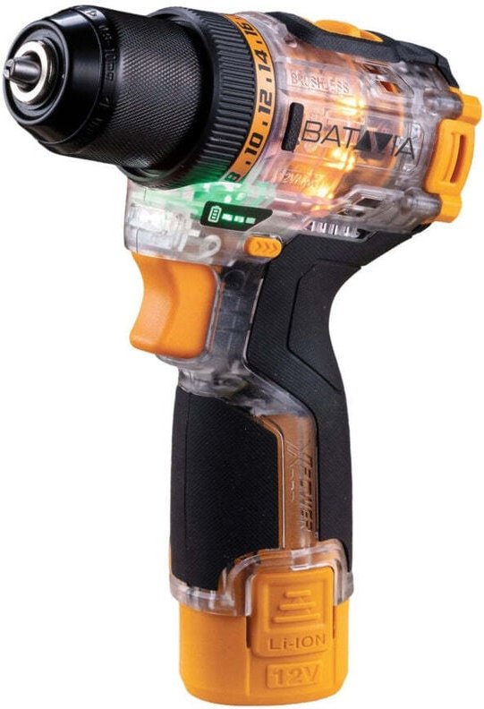 Fusion Drill 12V Brushless Akku-Bohrschrauber - Inkl. Akku und Ladegerät