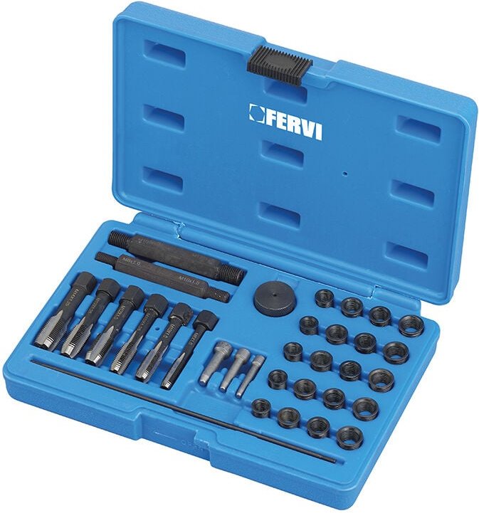 Fervi - Gewinde-Reparatursatz fur metrische Gluhkerzen e011/mc