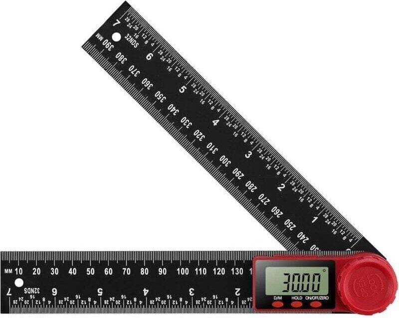 Thumbnail - Digitales Winkelmesser-Lineal, Winkelmesser, Neigungsmesser, elektronisches Goniometer, Winkellängen-Messwerkzeug, mit g...