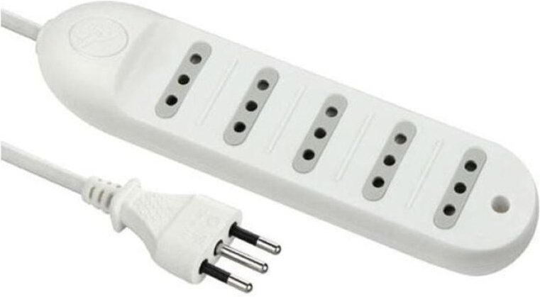 Mehrfachsteckdose 62008-1,5mt-5 steckdosen-weiß - Electraline