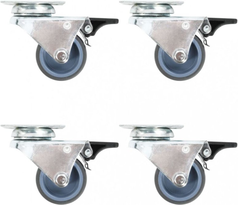 Doppel-Lenkrollen 12 Stk. 50 mm Vidaxl