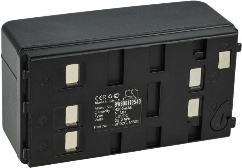 vhbw Akku kompatibel mit Pentax R-100X, R-200X, R-202N, R-300X, R100, R200, R225N, R300 Messgerät (4200mAh, 6V, NiMH)