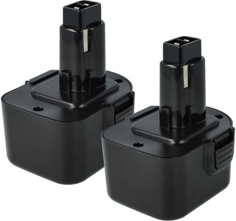 Thumbnail - 2x Akku kompatibel mit Dewalt DC743KB, DC743KA, DC742VA, DC756KB, DC756KA, DC745KB, DC745KA Werkzeug (3000 mAh, NiMH, 12...
