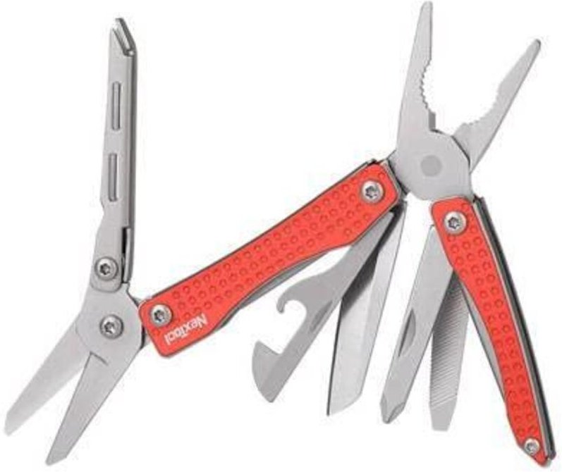 Nextool NE20051 kompaktes Multifunktionswerkzeug silberrot