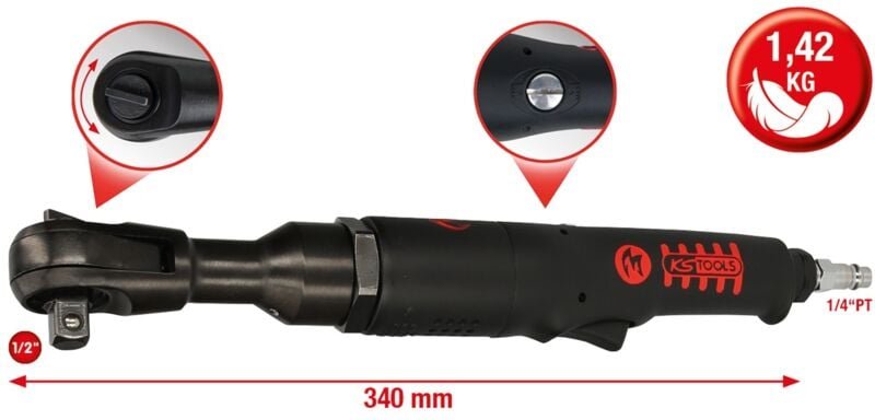 Ks Tools 3/8 monster Hochleistungs-Druckluft-Umschaltratsche