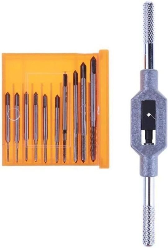 11 Mini-Gewindebohrer, M1 bis M3,5 Gewindebohrer, Handgewindebohrer für Uhren und Wecker