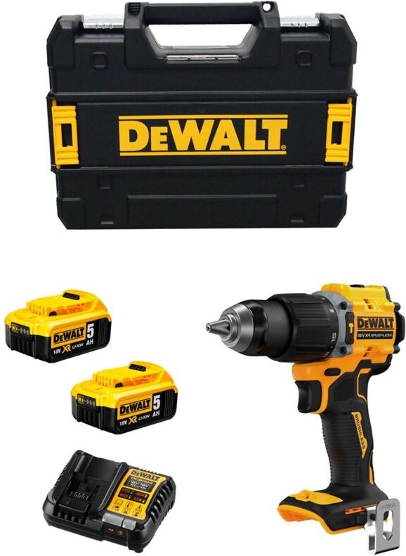Schlagbohrschrauber DeWALT DCD799P2T (2 x 5,0 Ah + DCB1104 + TSTAK II)