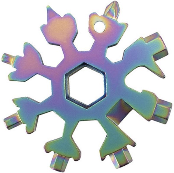 Snowflake 18-in-1 Multifunktionswerkzeug Schlüsselanhänger Schraubenschlüssel Sechskantschlüssel Multifunktionsschrauben...