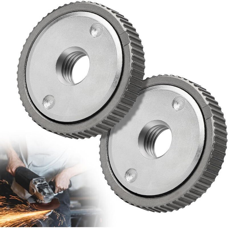 Zweiteilige Schnellspannmutter für Winkelschleifer – Kompatibel mit 14-mm-Gewinde, Zubehör für Holztrennscheiben – OUYLA...