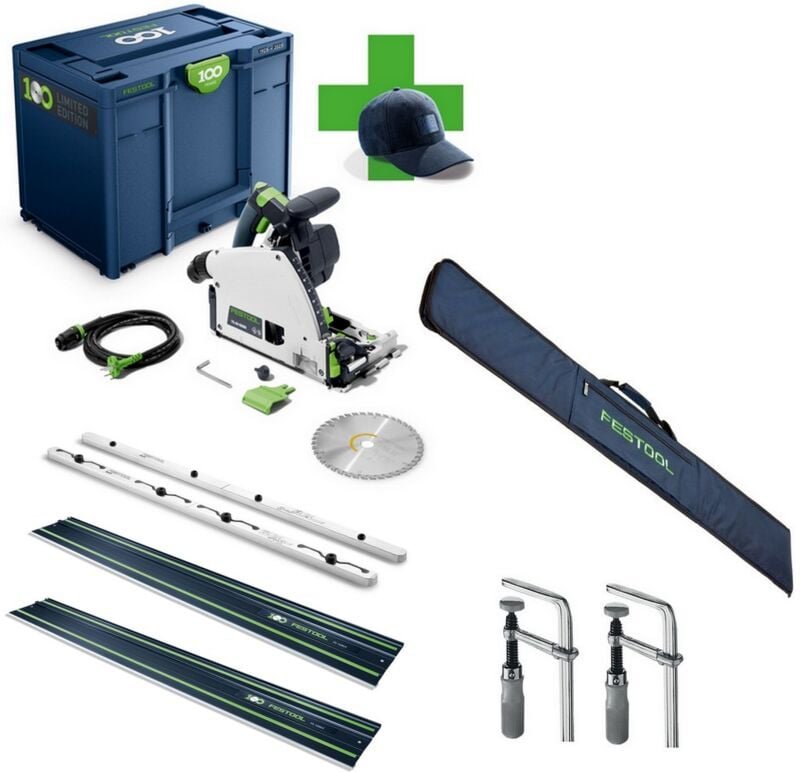 Tauchsäge ts 60 KEBQ-Plus 100Y +2x fs 1400/2 +FSV/2 +fs-bag +fsz 120 2X - Festool
