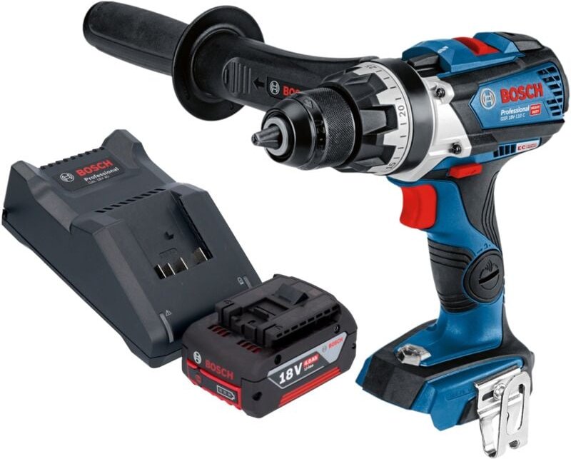 Bosch GSR 18V-110 C Professional Akku Bohrschrauber 18 V 110 Nm Brushless + 1x Akku 4,0 Ah + Ladegerät