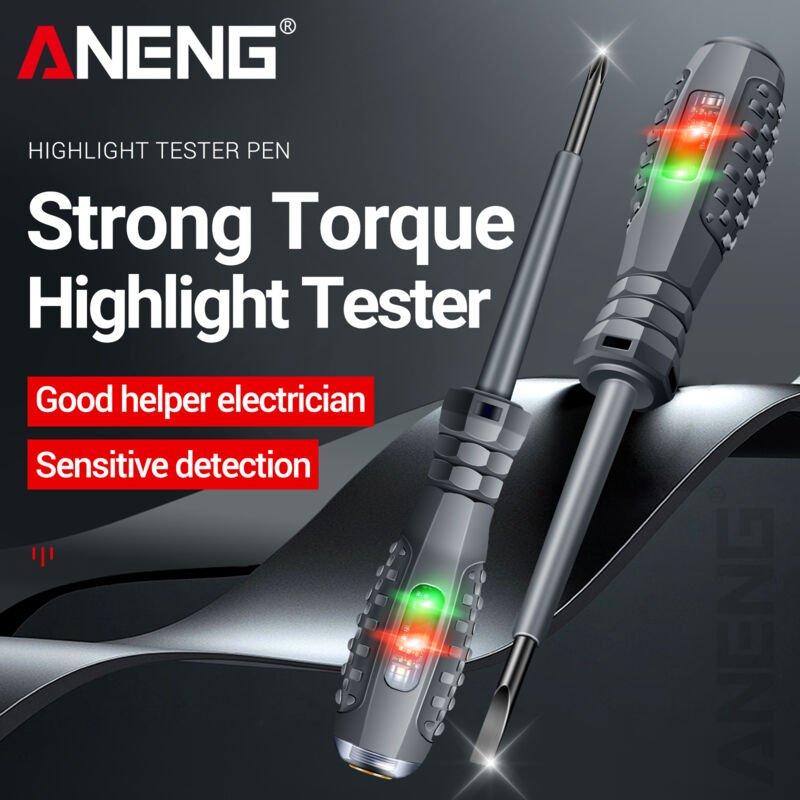 Eosnow - aneng B05 2 Stücke Wort/Kreuz Schraubendreher Elektrische Tester Stift Multifunktionale Haushalt mit Anzeige El...