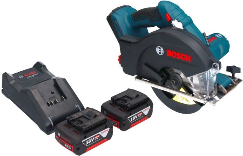 Bosch gkm 18V-50 Professional Akku Metall Handkreissäge 18 v 136 mm Brushless + 2x Akku 5,0 Ah + Ladegerät