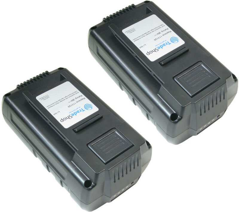 Trade-shop - 2x Premium Li-Ion Akku 36V / 4000mAh / 144Wh für Al-Ko lbv 4090 Akku-Laubsauger Moweo 46.5 Li sp Akku-Rasen...