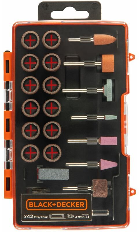 42-teiliges Rotations-Multitool-Set - Black+Decker A7236-XJ