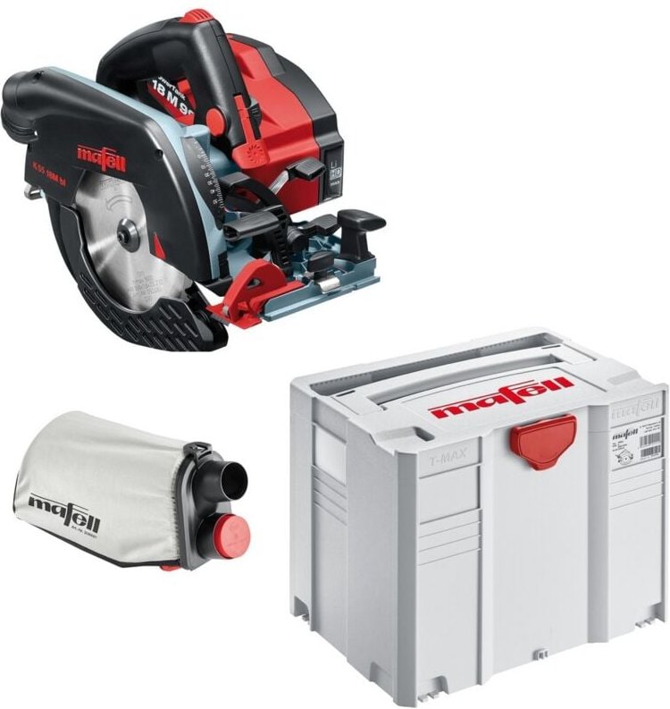 Akku Handkreissäge k 55 18M bl pure im t-max inkl Sägeblatt-HM cas 91D602 - Mafell
