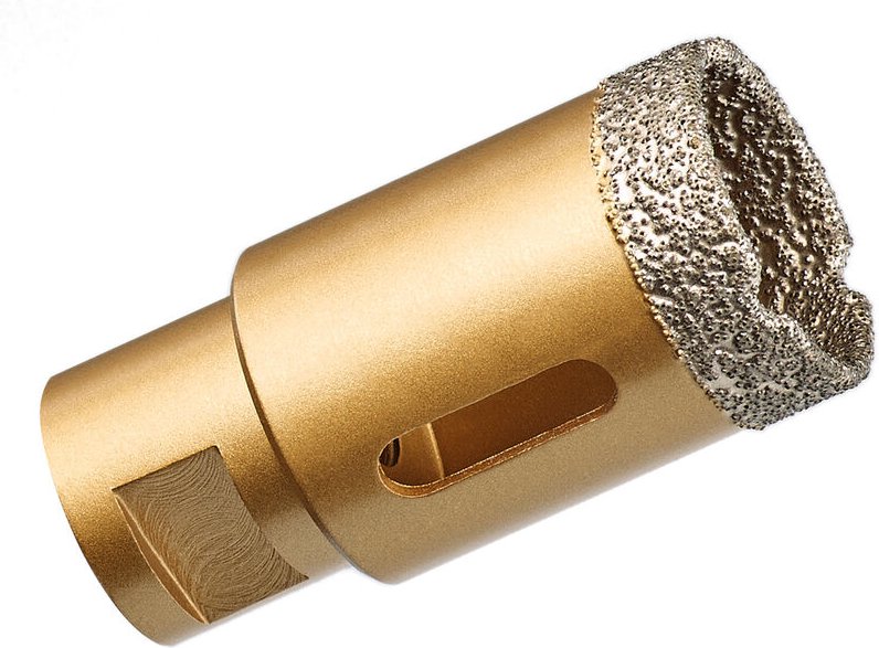 GraniFix Ø 30 mm Diamantbohrer M14 Bohrkrone Fliesenbohrer Trockenbohrer Diamantbohrkrone für Winkelschleifer Trennschle...