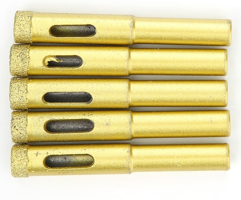 5-teiliges Bohrer-Set, Diamant-Lochsägebohrer für Gold, Granit, Keramikfliesen, Beton, Marmor, 10 mm