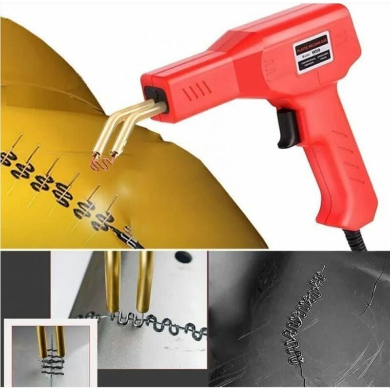 Lntyq Soudage plastique Machine,Réparation de Pistolet de Soudeur, 200 PCS agrafeuse Chaud 50W
