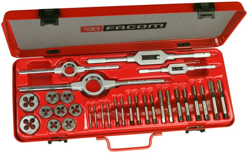 Facom Sortiment Gewindeschneiden, 41-tlg