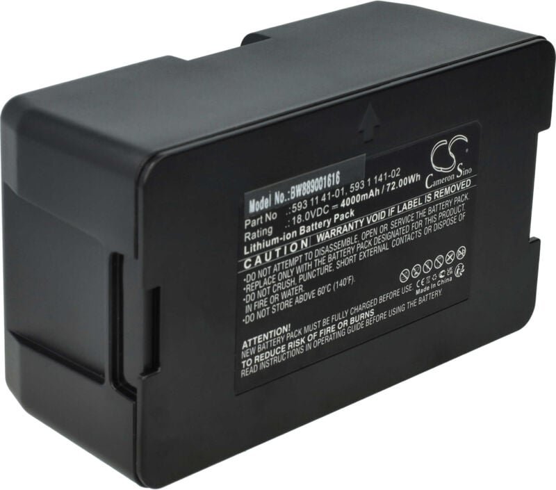 Vhbw - Akku kompatibel mit Husqvarna Automower 550H 2019, 550H, 550 epos Rasenroboter Rasenmäher (4000mAh 18V Li-Ion)