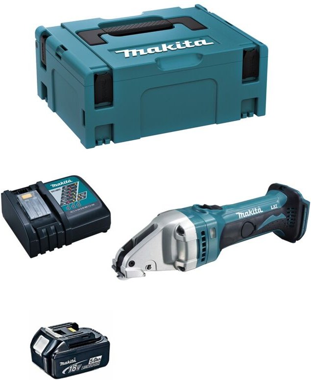Makita - Blechschere DJS161RTJ1 (1 x 5,0 Ah + DC18RC + makpac 2)