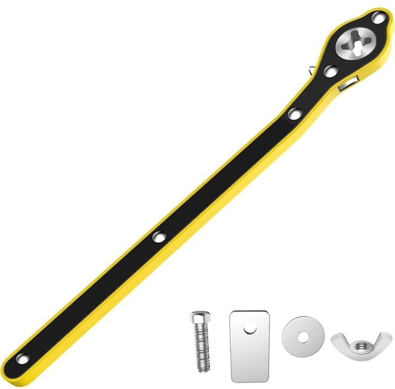 Arbeitssparender automatischer Ratschenschlüssel, 360°-Knopfdesign, Vorwärts- und Rückwärtsratschenschlüssel, Handwerkze...