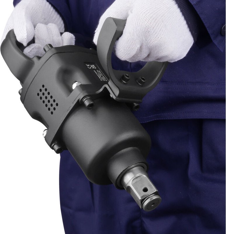 Mophorn 1-Zoll-Druckluft-Schlagschrauber, 2730 ft-lbs Rückwärtsdrehmoment-Ausgang, pneumatische Schlagpistole mit 2 Grif...