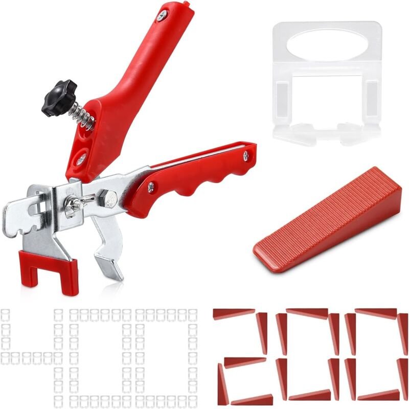 Jalleria - 601-teiliges 2-mm-Fliesennivellierset, Fliesennivellierset für Heimwerker und Profis