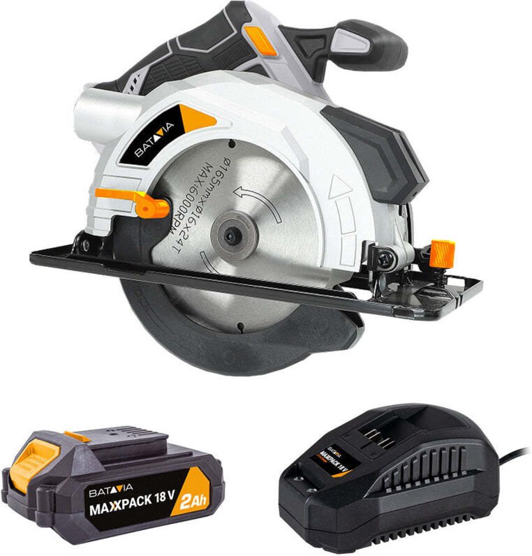 Akku-Handkreissäge 165mm Inkl. 2.0Ah Akku / 2.4A Ladegerät