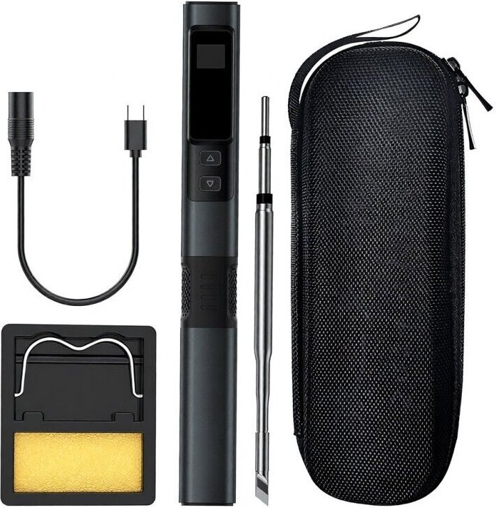 Stazione saldante termostatica intelligente portatile da 100 W, saldatore a penna con funzione di controllo della temper...