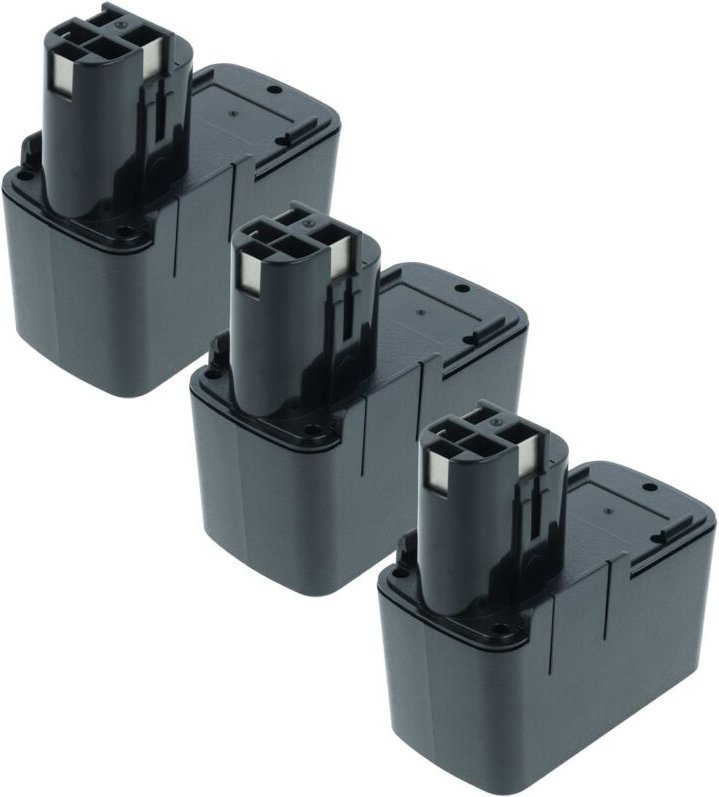 Vhbw - 3x Akku Ersatz für Bosch 2 607 335 054, 2 607 335 071, 2 607 335 081, 2607335090 für Elektrowerkzeug (3000mAh NiM...
