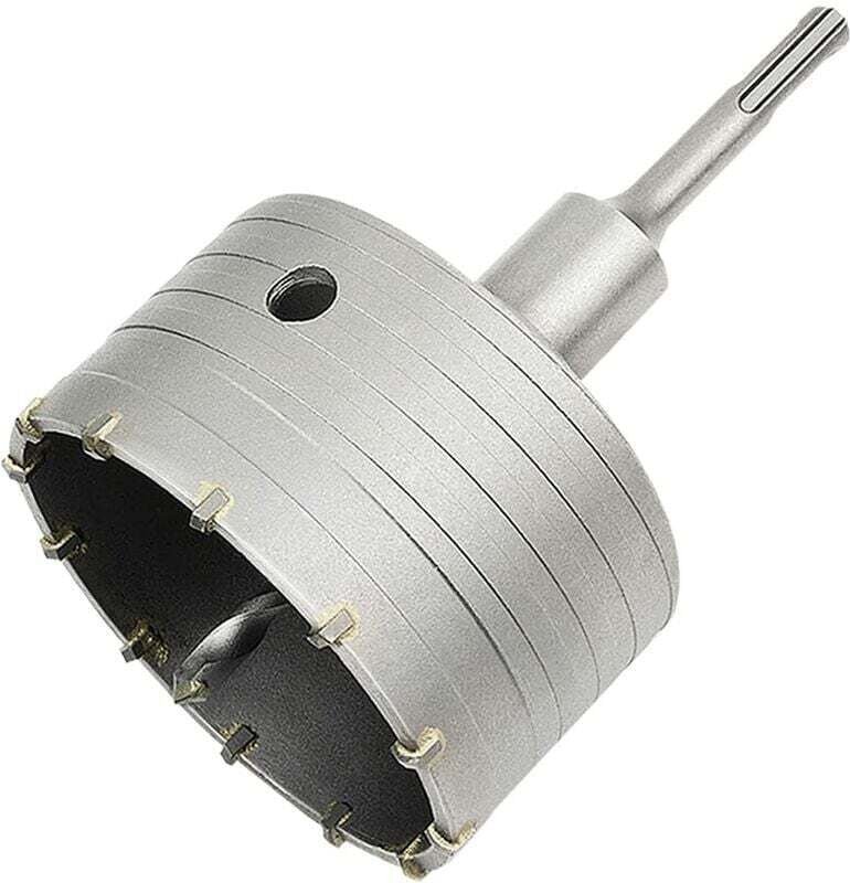 Broca para sierra de corona de hormigón con adaptador SDS Plus de 110 mm, para ladrillo, hormigón, cemento y piedra (ada...