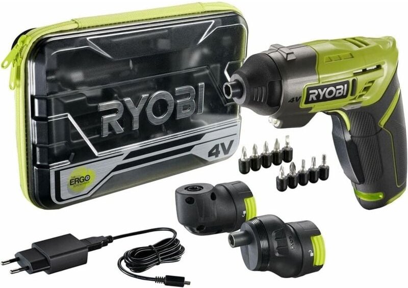 Ryobi - 4V ergo Akkuschrauber mit integriertem 1,5 Ah Akku und Zubehör – ERGO-A2
