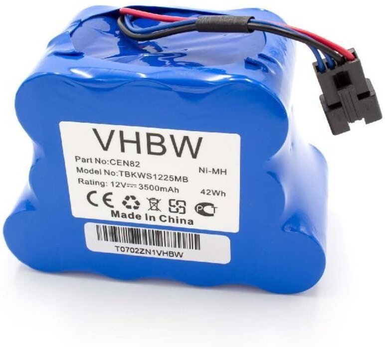 Vhbw - Akku kompatibel mit Ecovacs Deebot 800, 810, 830, D8-Serie Home Cleaner Heimroboter (3500mAh, 12V, NiMH, Blau)