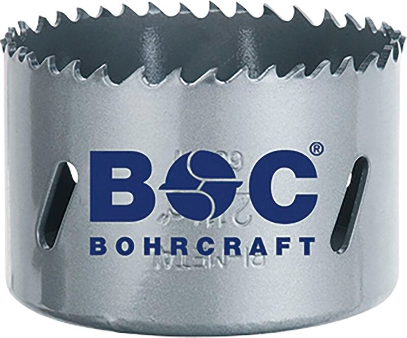 Bohrcraft Lochsäge 55mm, Lochbohrer, Kreissäge, Bohrkrone, weniger Vibration, HSS Bi-Metall, max. Schnitttiefe 38mm, für...