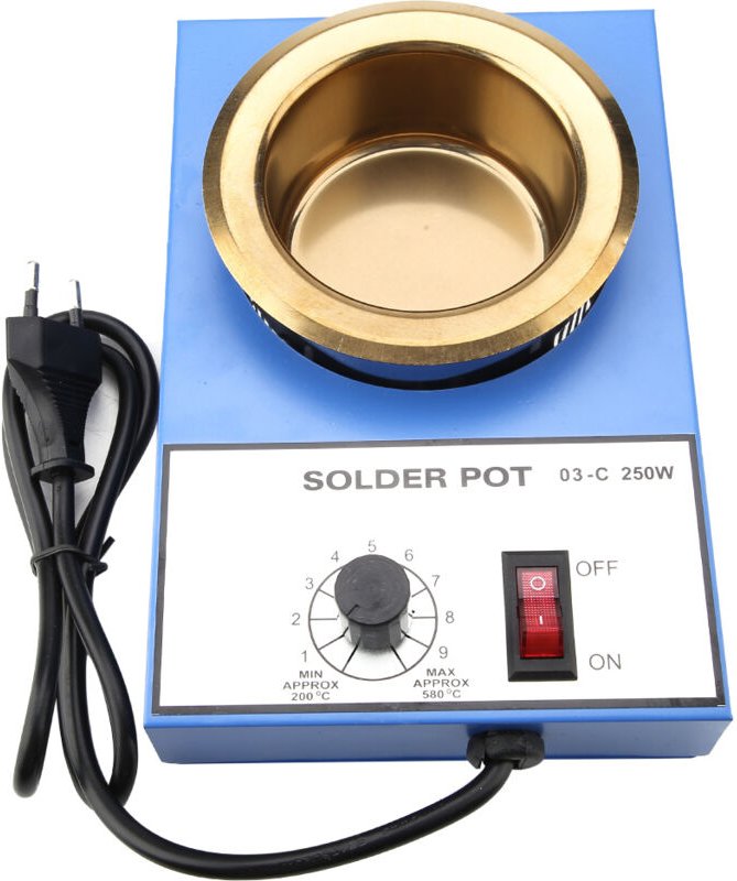 EU-Stecker 220V Löttopf Zinnofen Löttopf Entlötbad (250W) - Ej.life