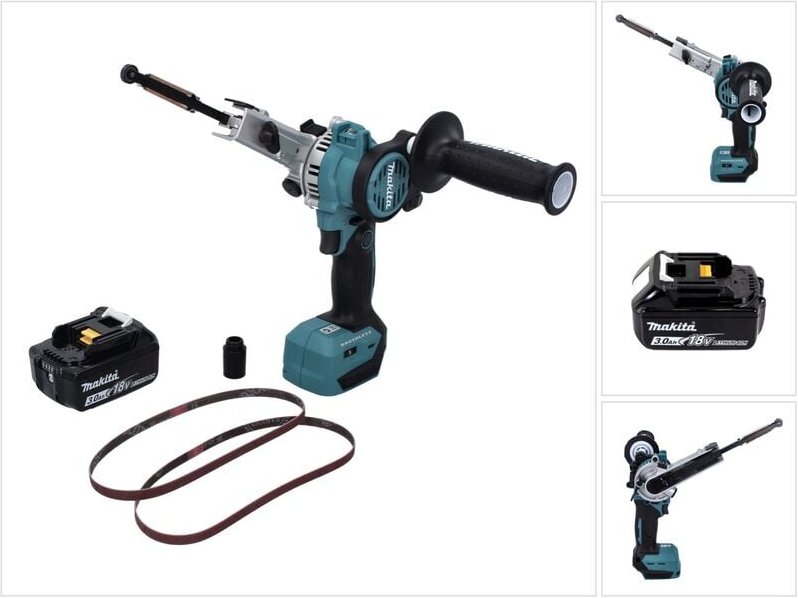 Dbs 180 F1 Akku Bandfeile 18 v 9 x 533 mm Brushless + 1x Akku 3,0 Ah - ohne Ladegerät - Makita