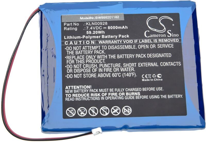 vhbw Akku kompatibel mit Trimble SPS851 Modular Receiver, SPS850 Modular Receiver Messgerät (8000 mAh, 7,4 V, Li-Polymer...