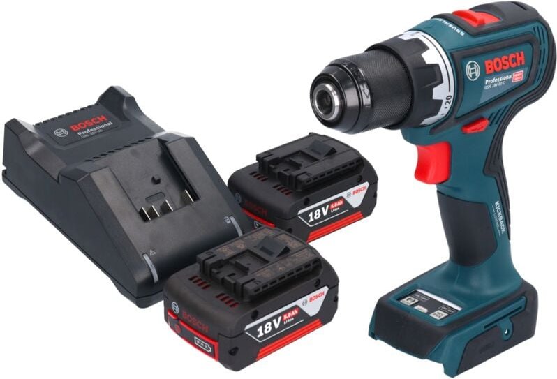 Bosch gsr 18V-90 c Professional Akku Bohrschrauber 18 v 64 Nm Brushless + 2x Akku 5,0 Ah + Ladegerät