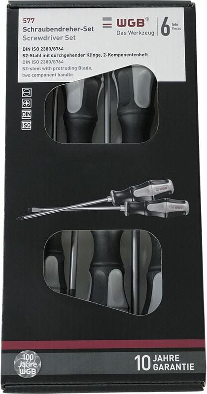 Schraubendreher-Satz Schlitz/Phillips 6-teilig - WGB