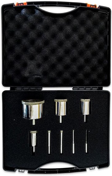 Edma - Set mit 8 Diamantbohrkronen für Bohrmaschinen - 251955