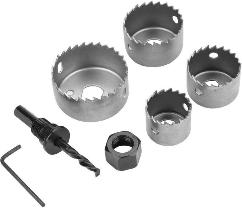 Lochsäge, Akozon Holzlochsägen, Bohrer aus hochkohlenstoffhaltigem Stahl 32/38/44/54 mm für die Holzbearbeitung